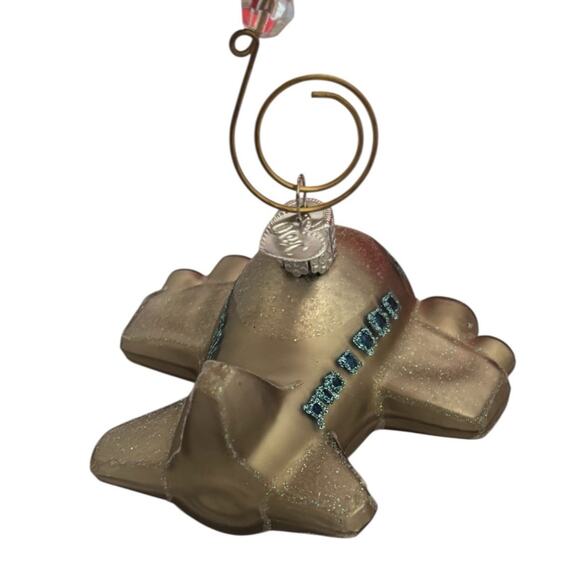 Old World Christmas Glass Blown Tree Ornament Airplane - Picture 4 of 8